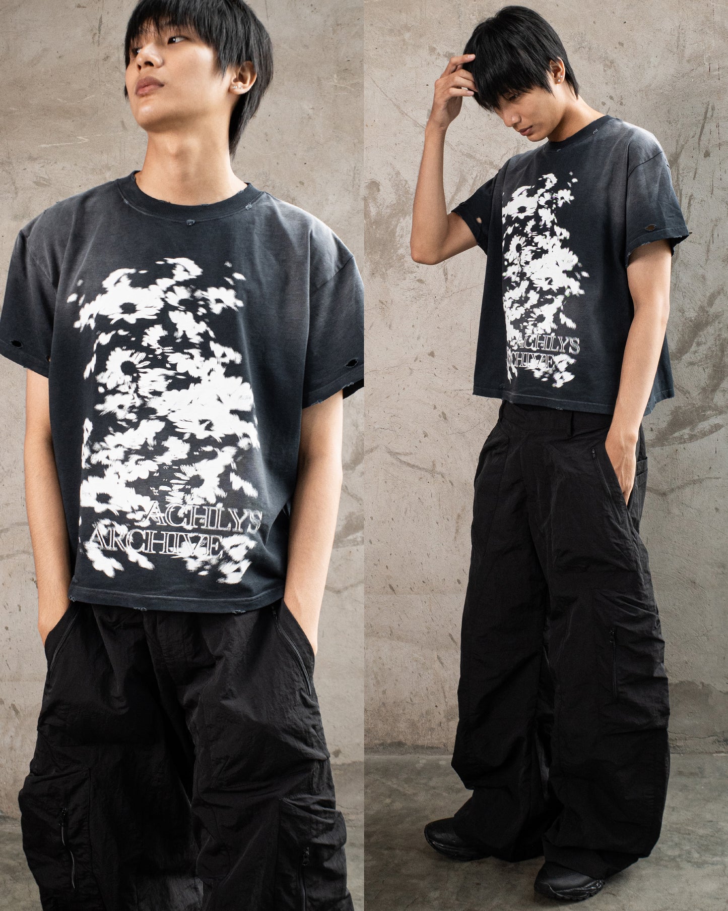 KMC WASHED FLOAD T-SHIRT