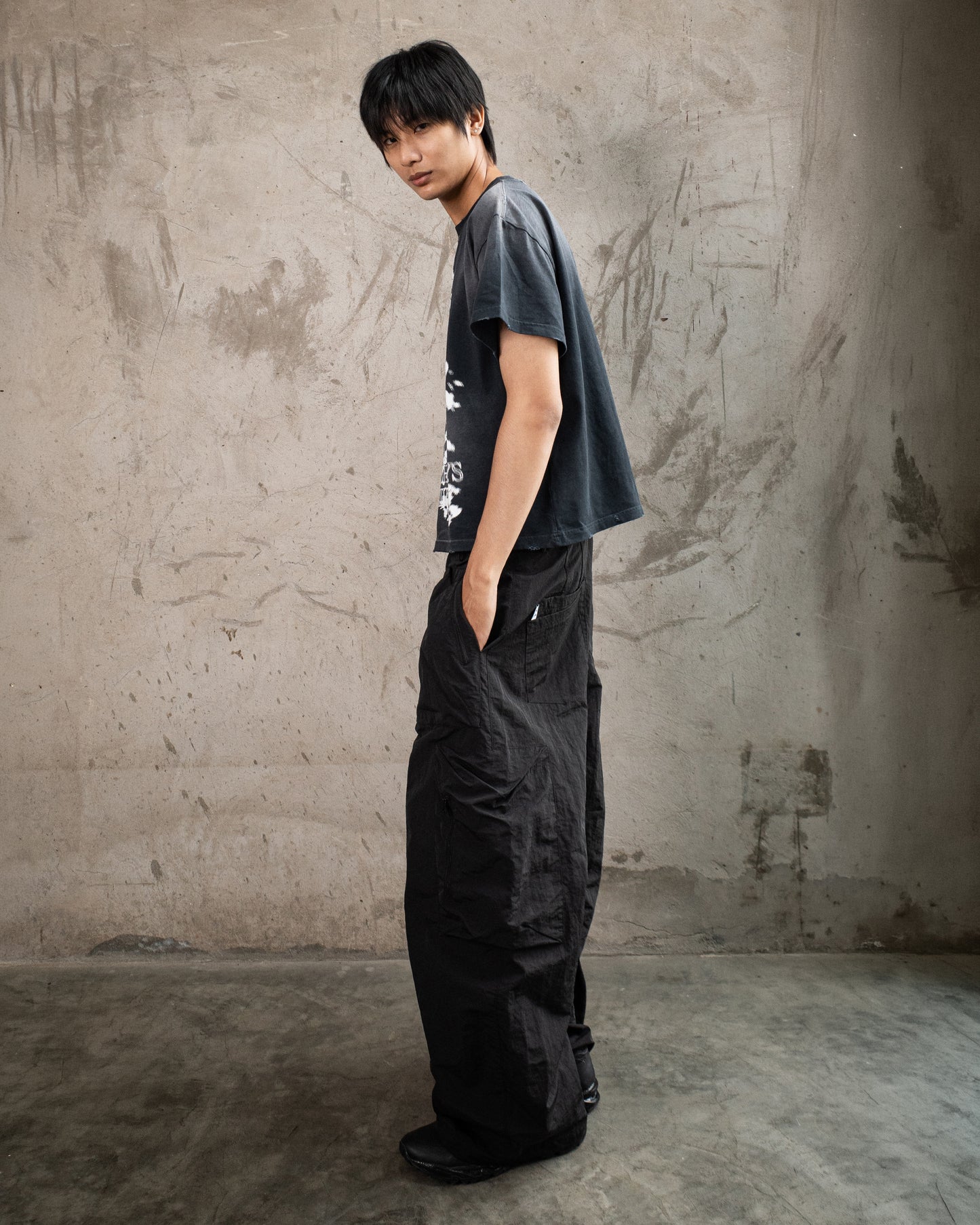 KMC WASHED FLOAD T-SHIRT