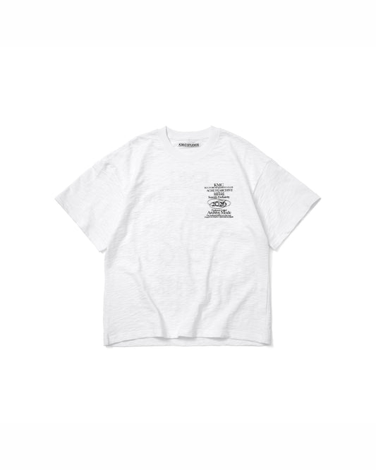 KMC White AA COLLAR T-Shirt