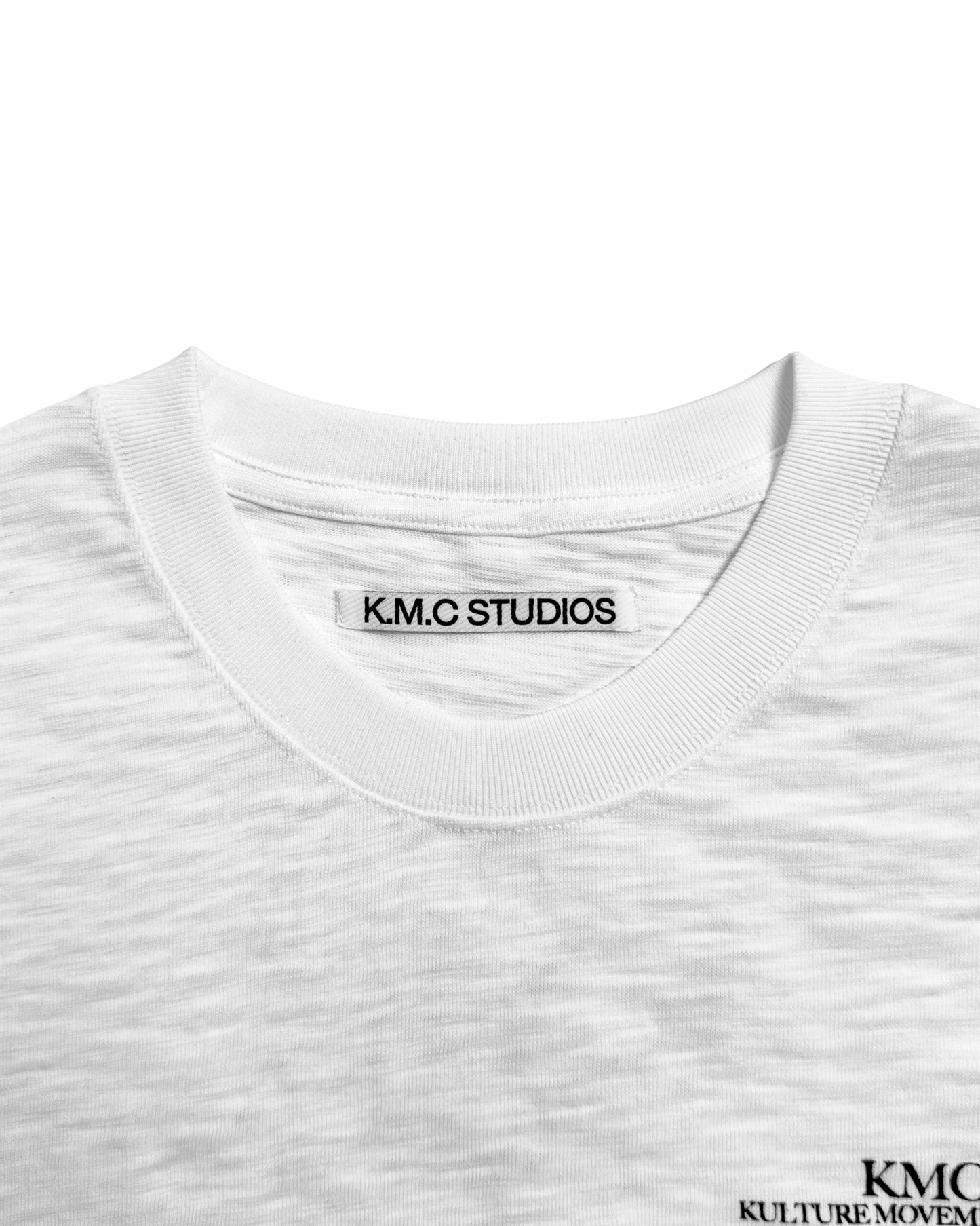 KMC White AA COLLAR T-Shirt