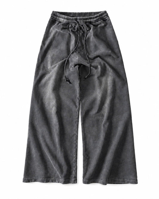 KMC WASHED SWEATPANTS - GREY