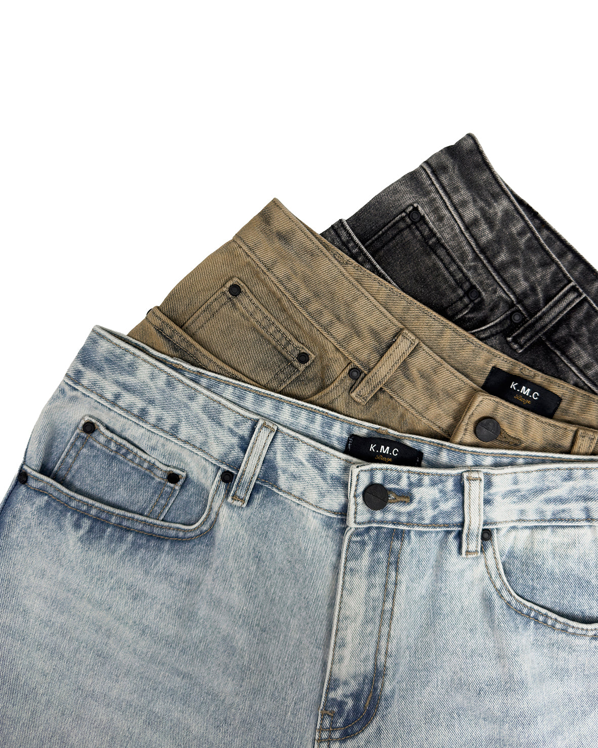 KMC WASHED JEANS STRAIGHT