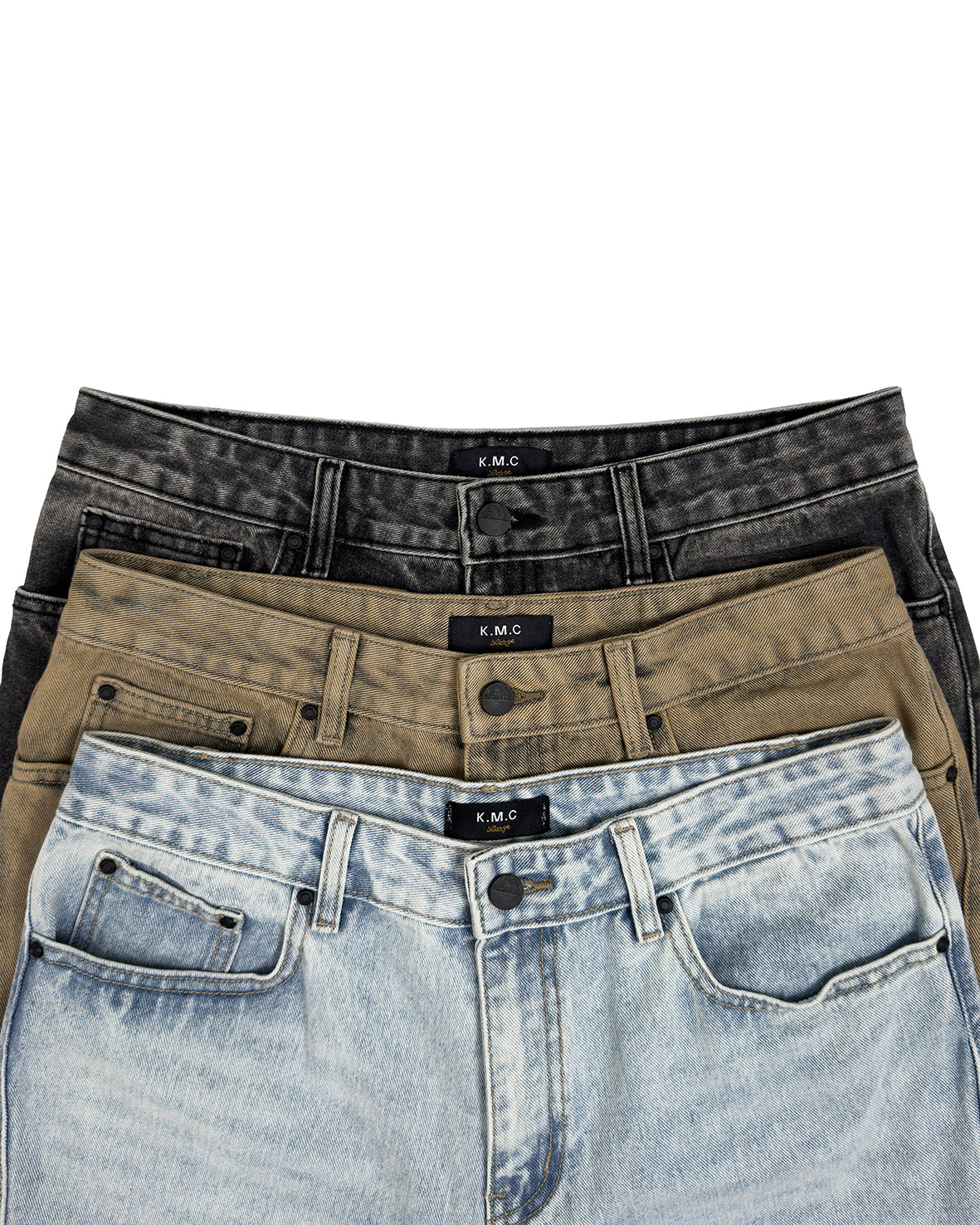 KMC WASHED JEANS STRAIGHT
